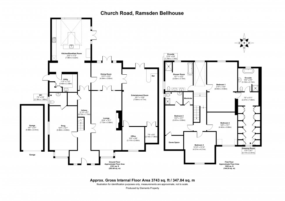 Floorplan for Church Road, Ramsden Bellhouse, Billericay