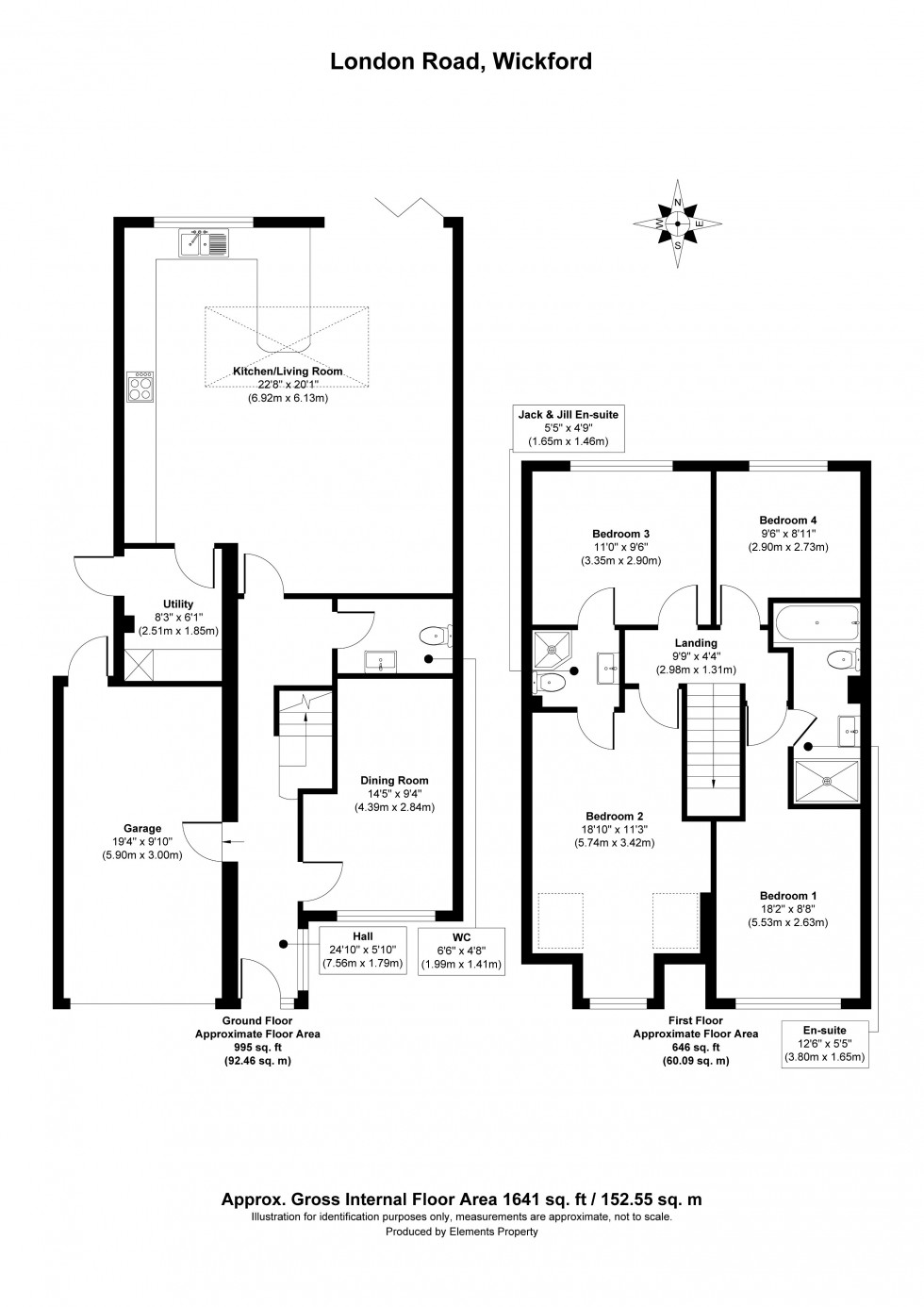 Floorplan for London Road, Wickford