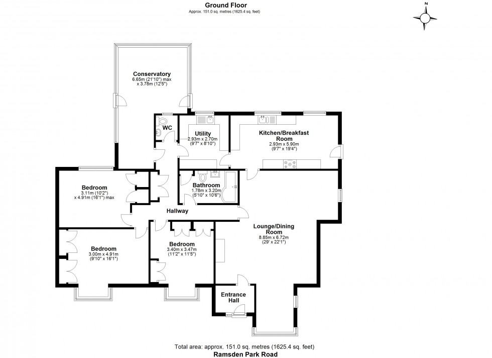 Floorplan for Ramsden Park Road, Ramsden Bellhouse, Billericay