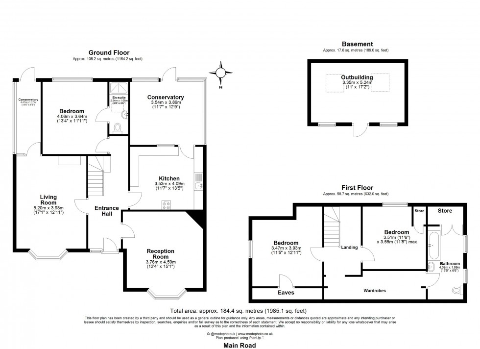 Floorplan for Main Road, Danbury, Chelmsford