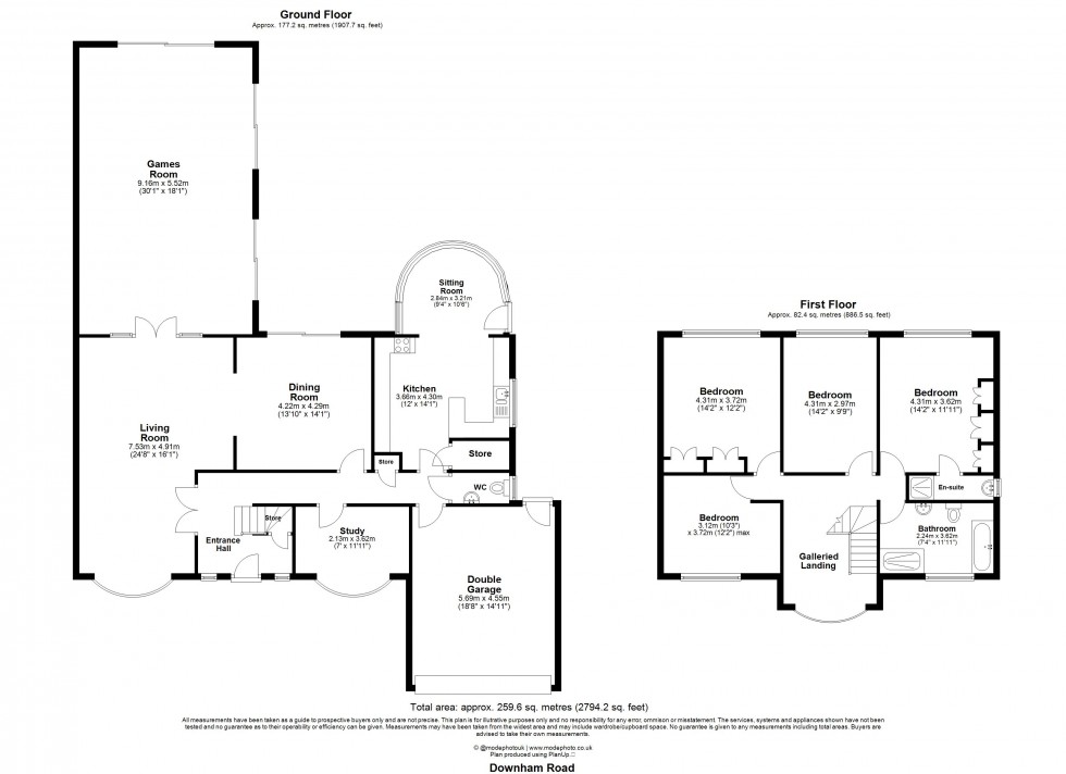 Floorplan for Downham Road, Downham, Billericay