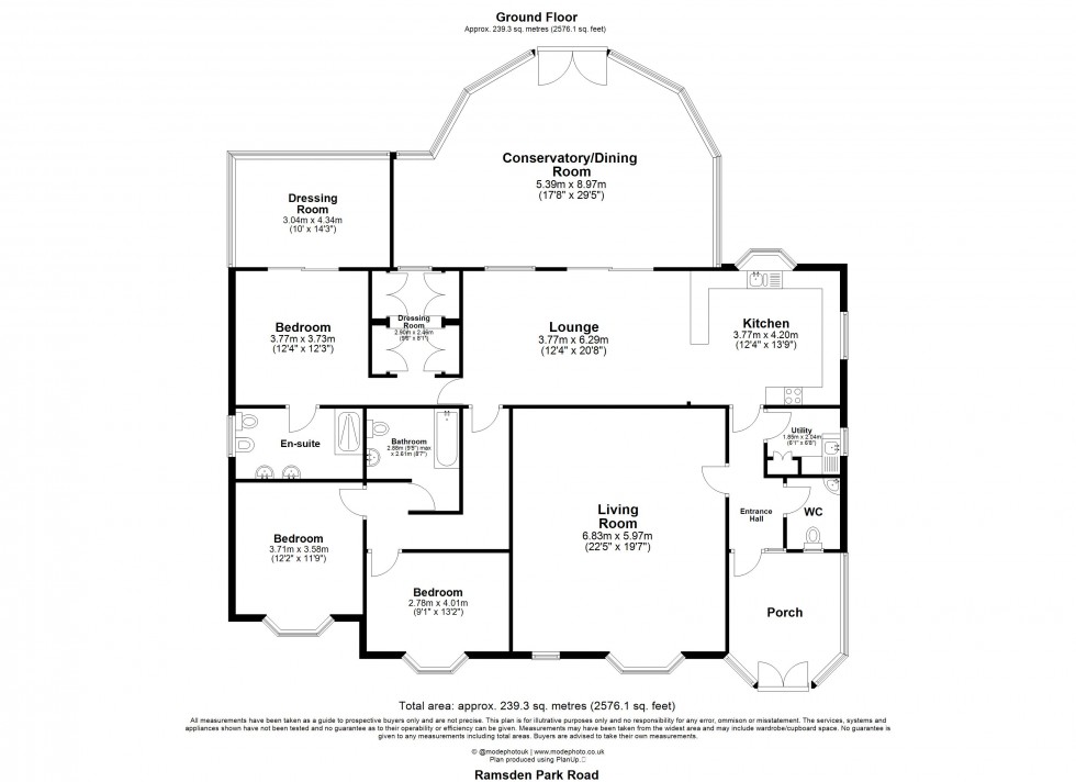 Floorplan for Ramsden Park Road, Ramsden Bellhouse